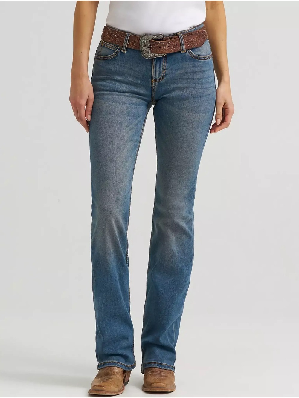 Wrangler Women’s Boot Cut Jeans - Blue - Picture 6 of 6